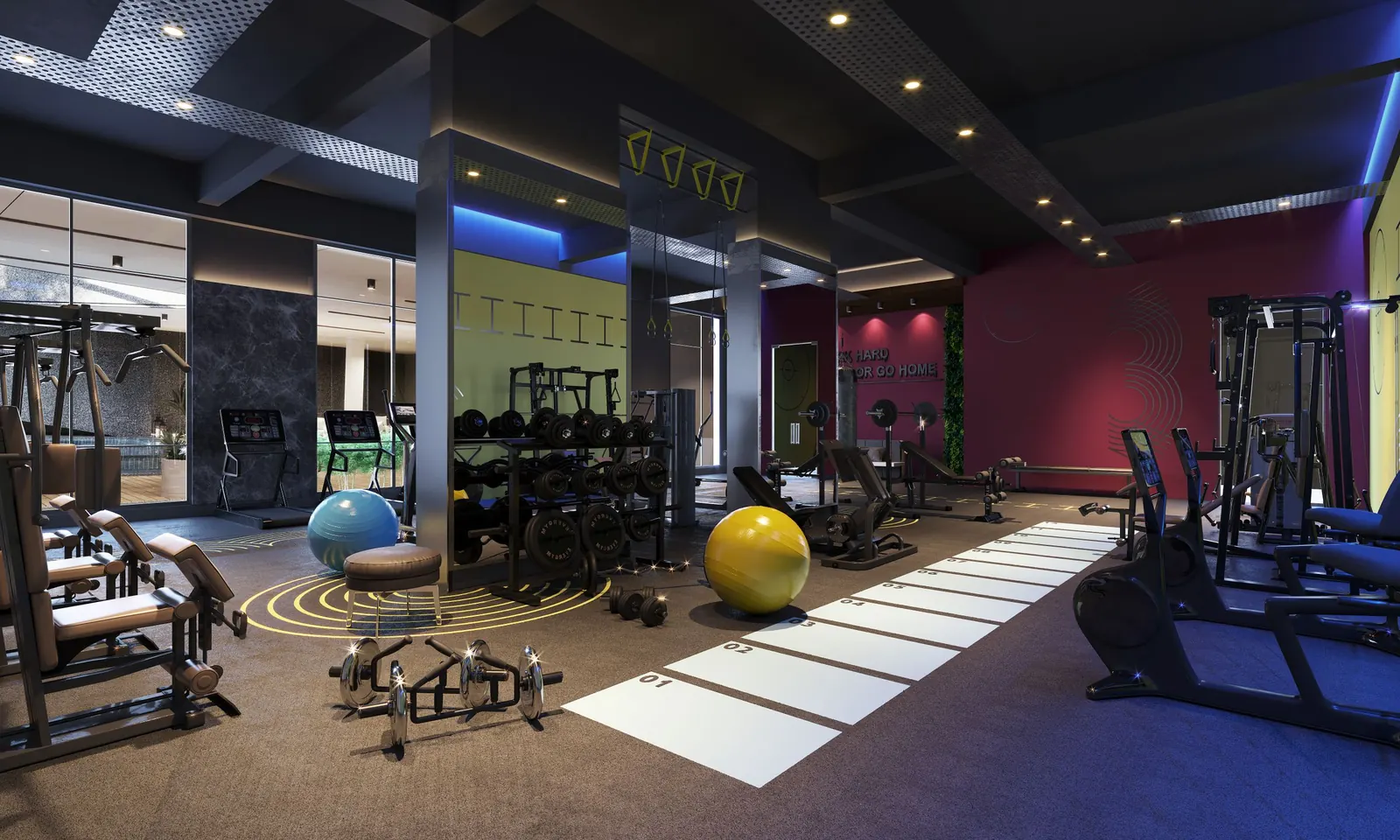 A quiet strength gym before the first class